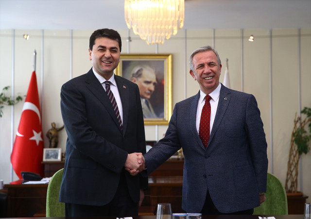 DP Genel Başkanı Uysal, Yavaş’ı Kabul Etti