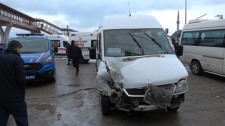 Düzce’de zincirleme kaza: 15 işçi yaralı