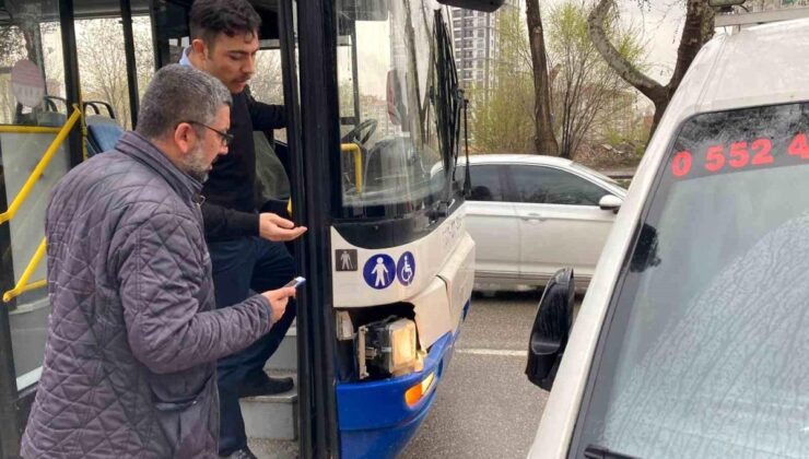 Ankara’da Otobüs Sürücüsü Aracı Metrelerce Sürükledi