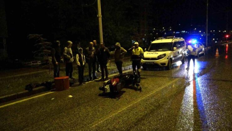 Malatya’da hafif ticari araç motokuryeye çarpıp kaçtı: 2 yaralı