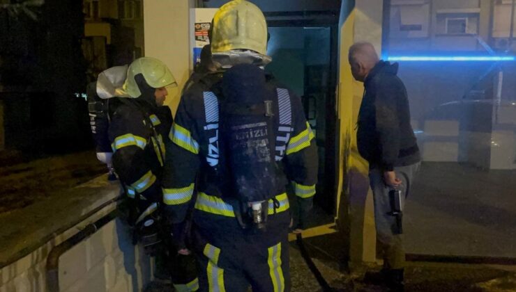 Apartmanın bodrumunda çıkan yangın dehşet dolu anlar yaşattı