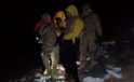 Ağrı Dağı’nda tepeye yakın bölgede düşerek yaralanan Ukraynalı turist kurtarıldı