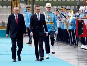 Cumhurbaşkanı Erdoğan, Finlandiya Cumhurbaşkanı Stubb’u karşıladı