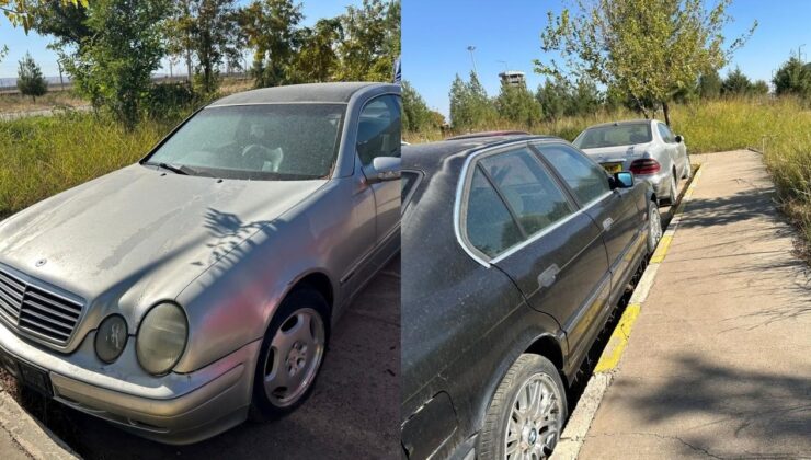 Havalimanında bırakılan 2 lüks araba gümrüğe gönderildi