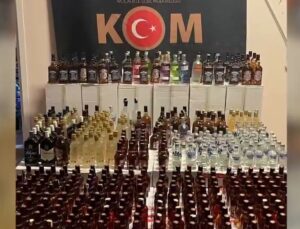 Bursa’da 5 bin 740 şişe uydurma alkol ele geçirildi