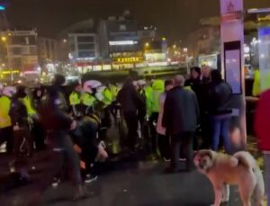 Polis aracına çarpan şoför ve yakınları polisle tartıştı: Dört polis yaralandı, sekiz kişi gözaltında
