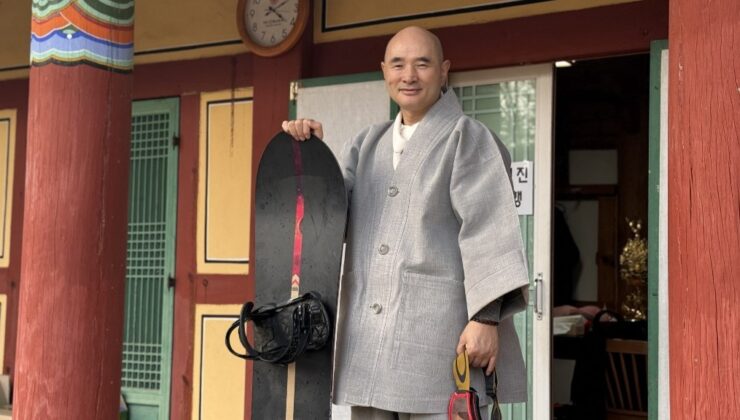 Budist keşiş Olimpiyat’a damga vurdu