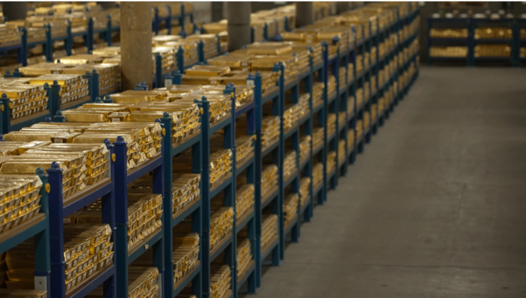 Dünyanın en büyük altın deposu. 60 ülkenin altınları burada tutuluyor