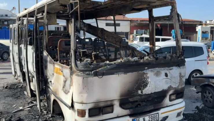 İzmir’de müthiş olay. 16 yaşındaki çocuk minibüste yandı