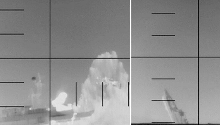 ABD, İran savaş gemisini torpido ile batırdı, en az 80 denizci öldü. Akın anı paylaşıldı