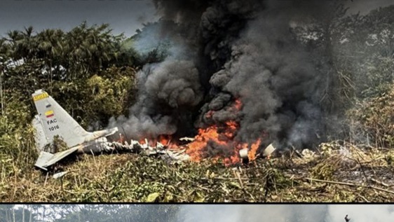 Askeri uçak düştü 69 kişi hayatını kaybetti. Kolombiya’da 3 günlük ulusal yas ilan edildi