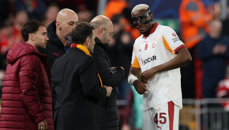 Galatasaray’da Victor Osimhen şoku, Liverpool maçını tamamlayamadı