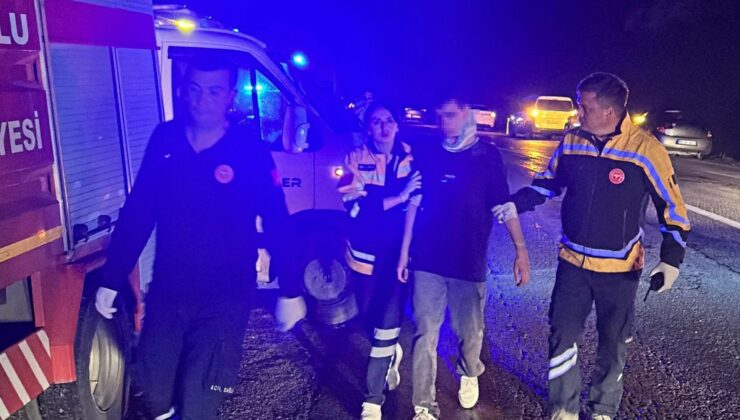 50 metreden uçuruma devrilen araçta 1 meyyit, 3 yaralı