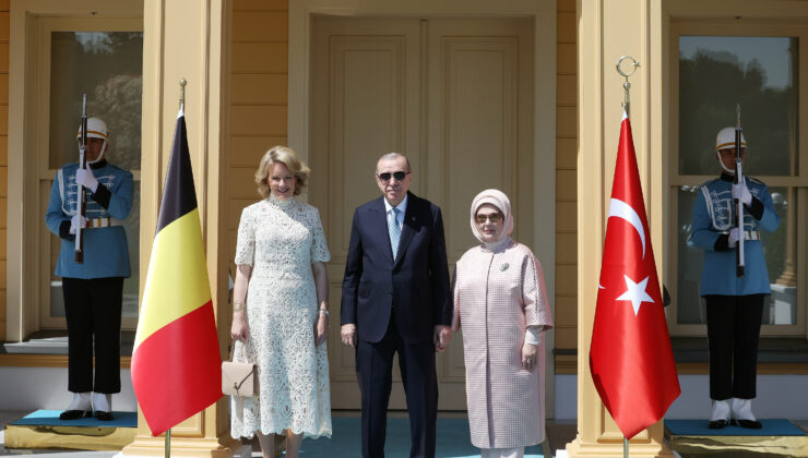 Cumhurbaşkanı Erdoğan, Belçika Kraliçesi’ni kabul etti