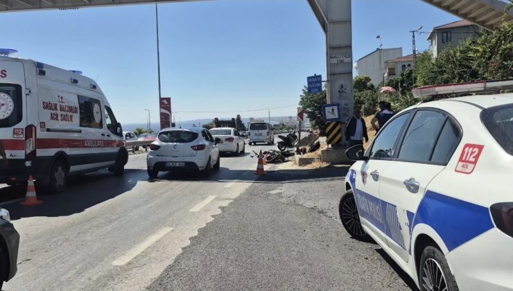 Büyükçekmece’de arabayla çarpışan motosikletin şoförü öldü