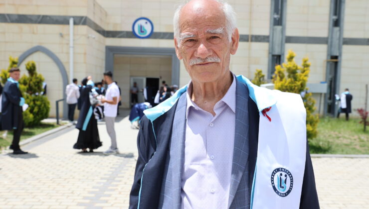 Hayalini kurduğu kısımdan 75 yaşında mezun oldu