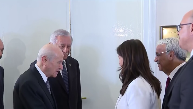 DEM Parti heyetinden Bahçeli’ye ziyaret